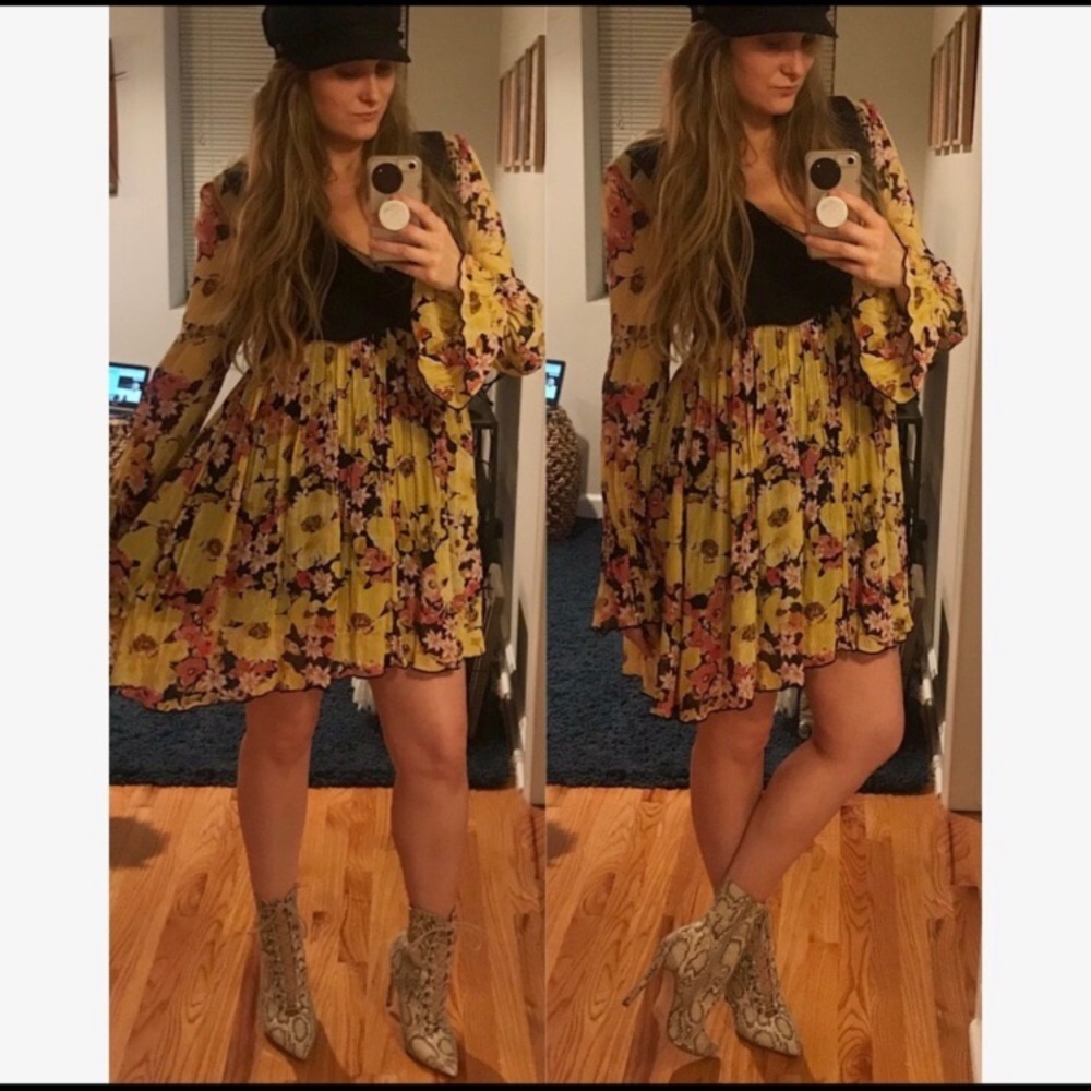 Free People Alice Mini Vest Floral Dress - Picture 3 of 7